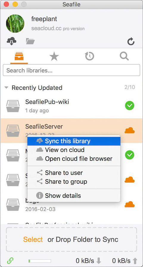 Seafile for Mac 7.0.8 full